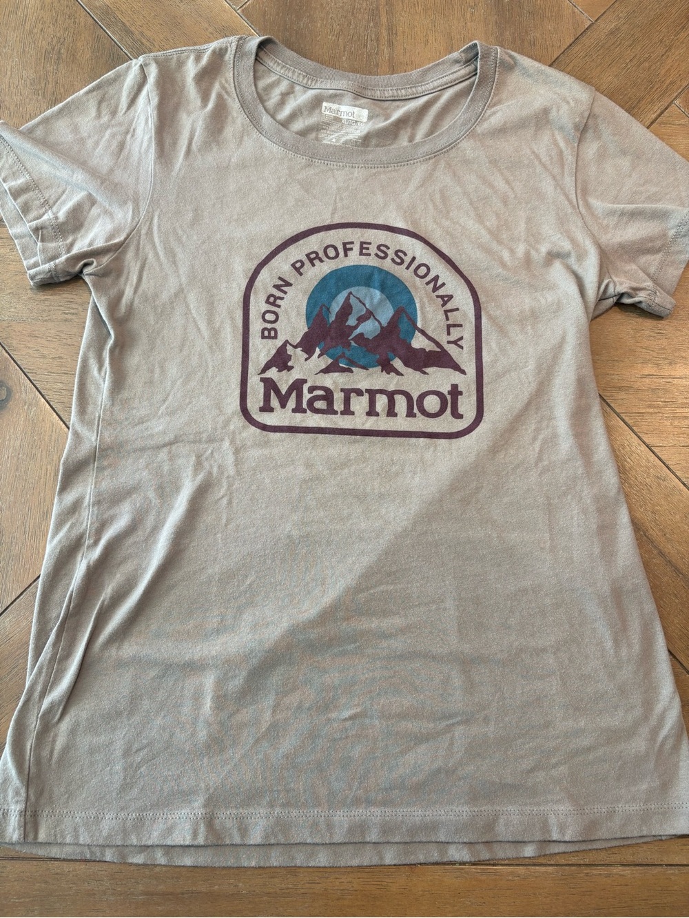 Marmot Short Sleeve T-Shirt Grey For Teens Size XL